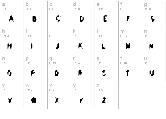 Balls to the Wall lowercase a-z preview