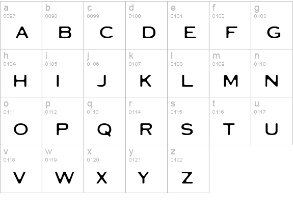 Balotro lowercase a-z preview