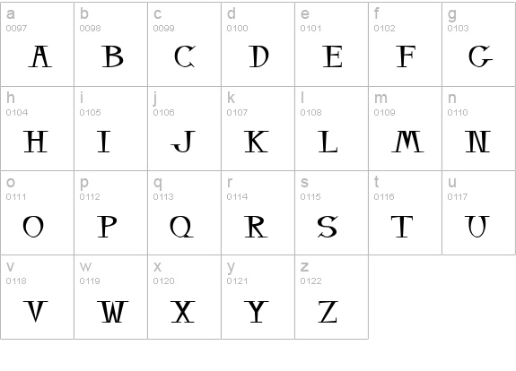 Balsamo lowercase a-z preview