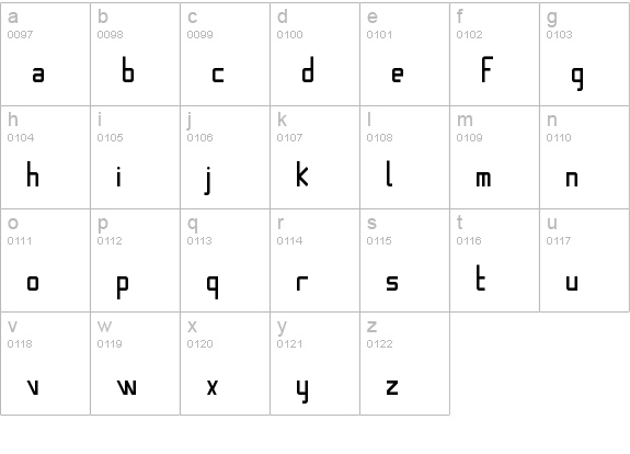Banana Regular lowercase a-z preview