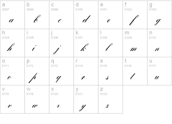Bank Script Joining D lowercase a-z preview