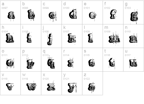 Barber shop lowercase a-z preview