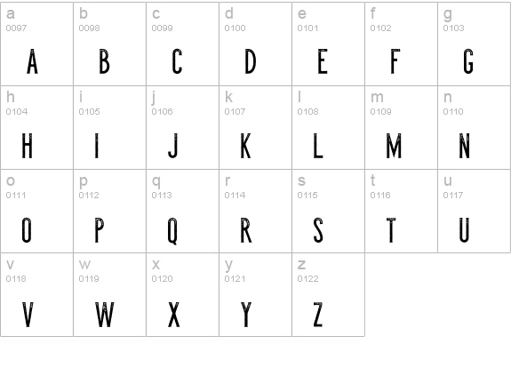 BarberinoRG Regular lowercase a-z preview