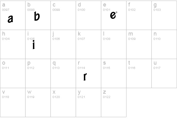 BarbieLogo-SansScript lowercase a-z preview