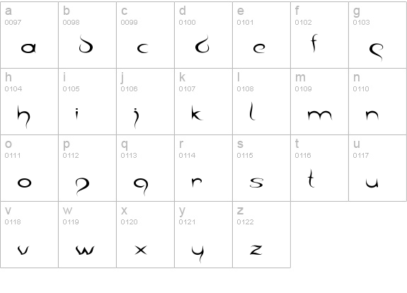 barka lowercase a-z preview