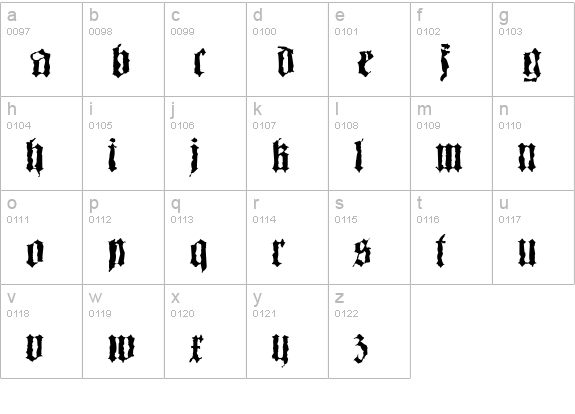 Barlos-Random lowercase a-z preview