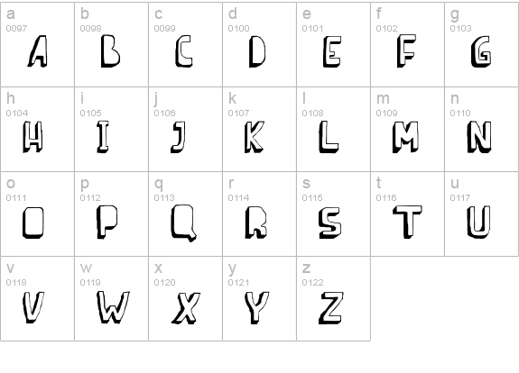 Barnes_erc_ lowercase a-z preview