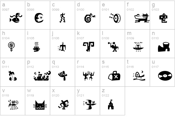 Bartalk lowercase a-z preview