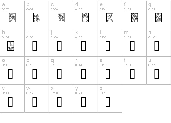 Baseball lowercase a-z preview