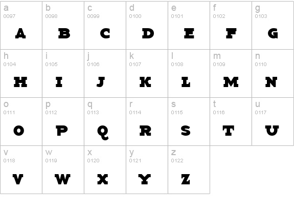 BaseTwSerifSmallCaps Bold lowercase a-z preview