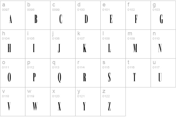 Basilia Compress D Medium lowercase a-z preview