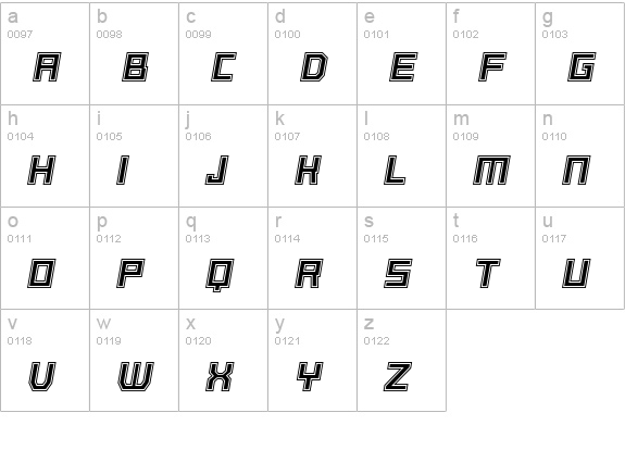 Basset RR Six lowercase a-z preview