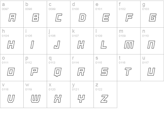 Basset RR Two lowercase a-z preview