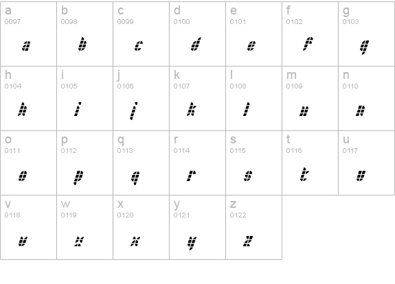 Bath LightItalic lowercase a-z preview