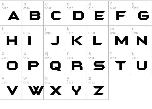 BatmanForeverRoman lowercase a-z preview