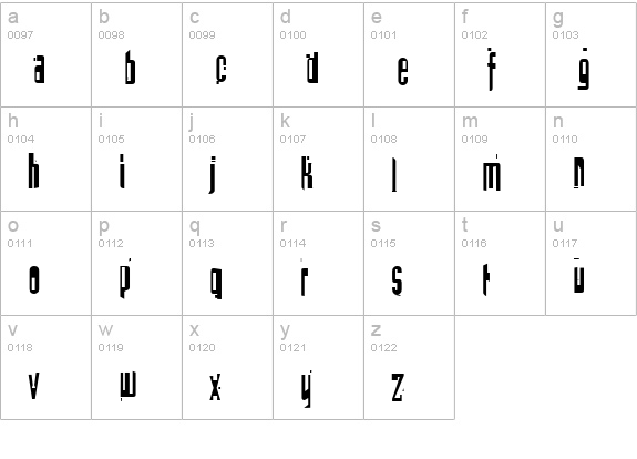 Batmos Regular lowercase a-z preview