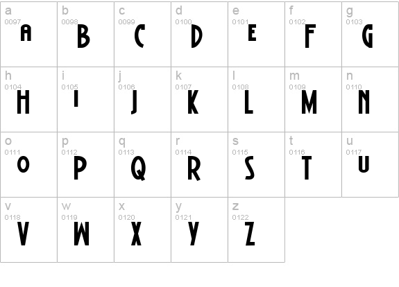 BattleLines lowercase a-z preview