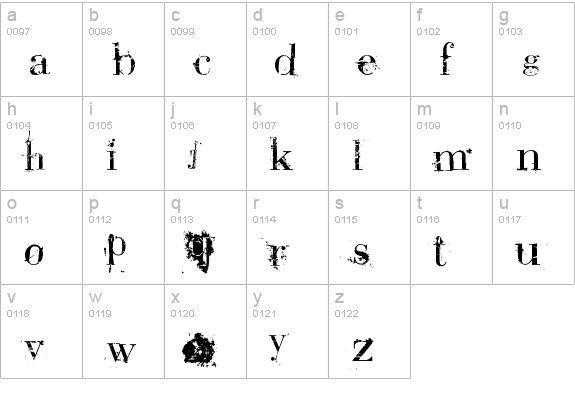 BauerBear Attack lowercase a-z preview