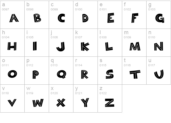 Bayou Cowboy lowercase a-z preview