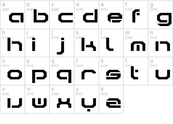 BDDoomedSquareup lowercase a-z preview
