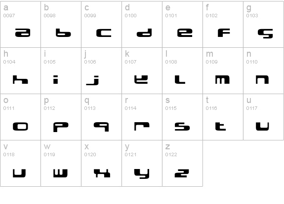 BDElectrobazar-Regular lowercase a-z preview