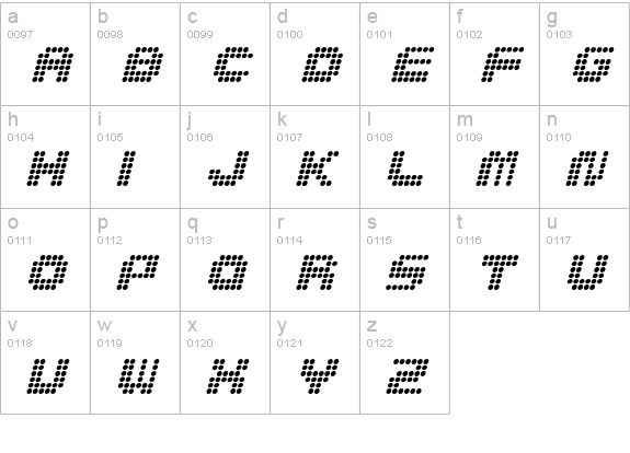 BDMedLed-Italic lowercase a-z preview