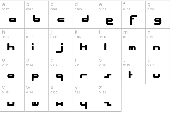 Beach House lowercase a-z preview