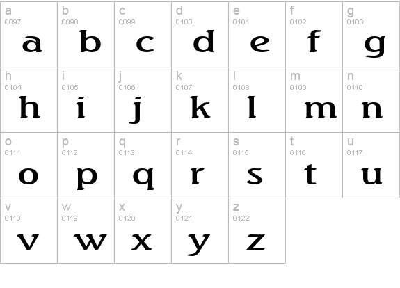 BeachExtended Normal lowercase a-z preview