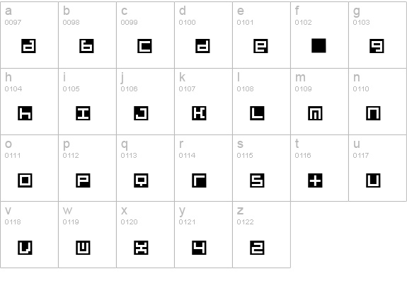 Beatbox-InBox lowercase a-z preview