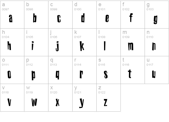 BeatStreet lowercase a-z preview