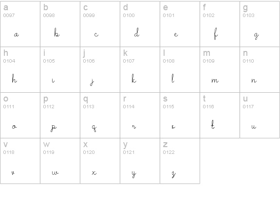 Beautifu msterda lowercase a-z preview