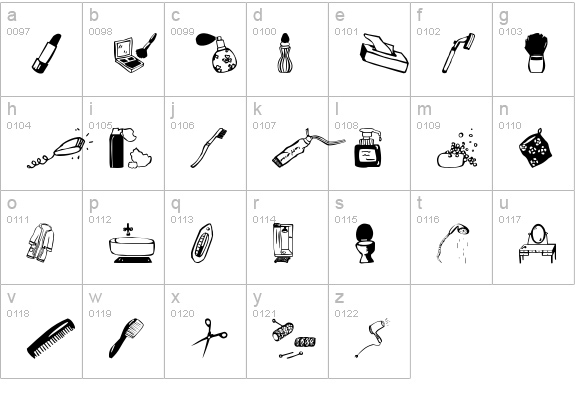 Beauty Spot lowercase a-z preview