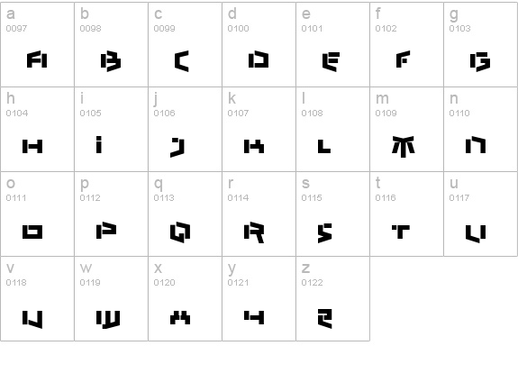 Bedlam Remix lowercase a-z preview