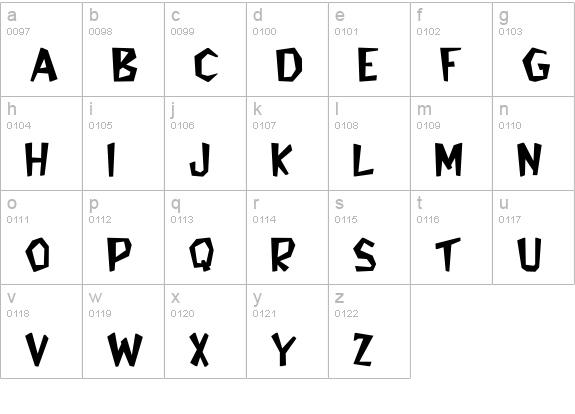 Bedrock-Light Bold lowercase a-z preview