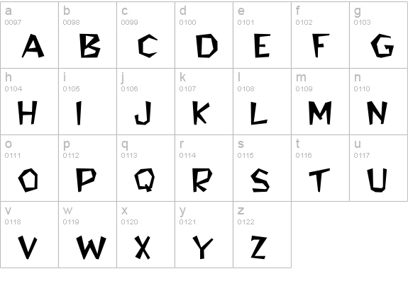 Bedrock-Light Wide lowercase a-z preview
