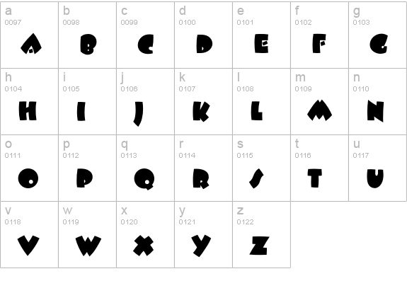 BeeskneesEF lowercase a-z preview