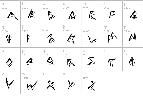Beeswax Bold lowercase a-z preview