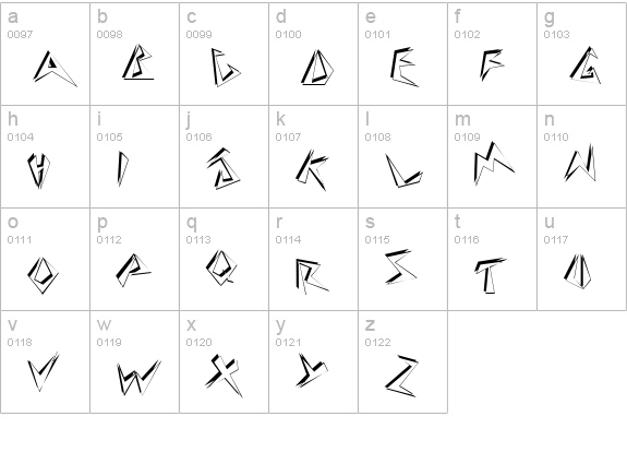 Beeswax Normal lowercase a-z preview