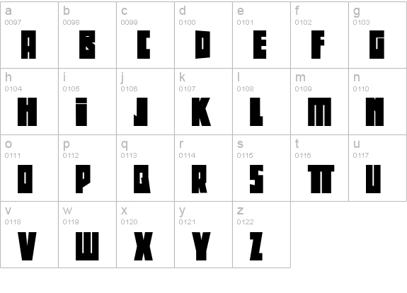 Beethoven lowercase a-z preview