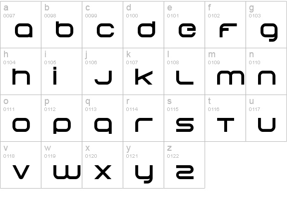 Begok lowercase a-z preview