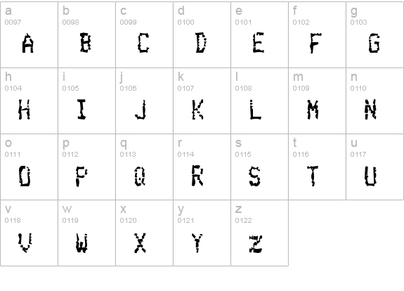 Belching Up Salisbury Steak lowercase a-z preview