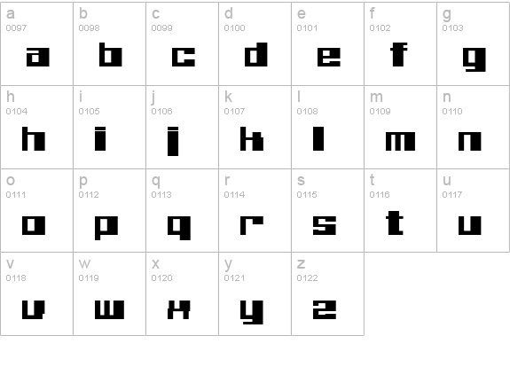 Believer Eng lowercase a-z preview