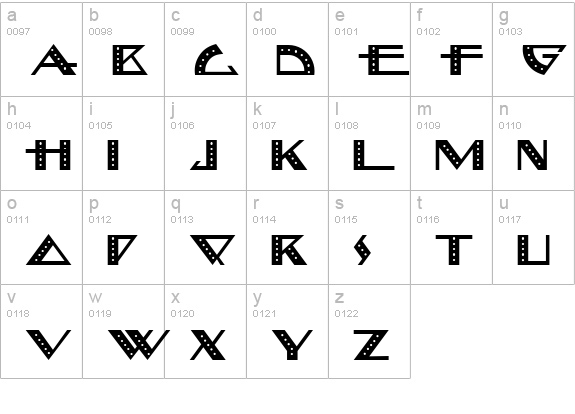 Bellhop NF lowercase a-z preview