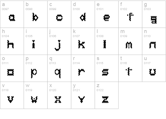 BellowsAL lowercase a-z preview
