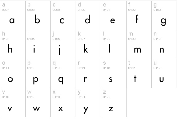Belmar-Thin lowercase a-z preview