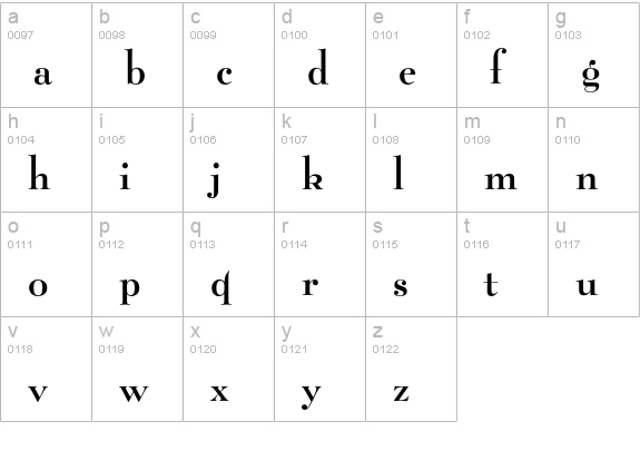 BeLucianDemi lowercase a-z preview