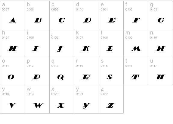 Belukha1 lowercase a-z preview