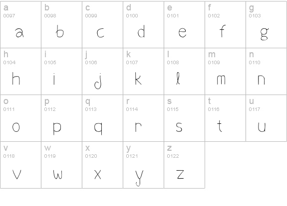 Beneath Your Beautiful lowercase a-z preview