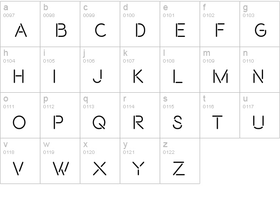 Beon Medium lowercase a-z preview