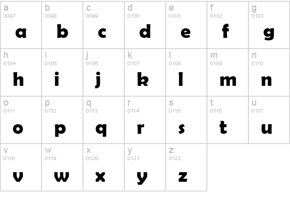 Berlin Sans FB Demi Bold lowercase a-z preview